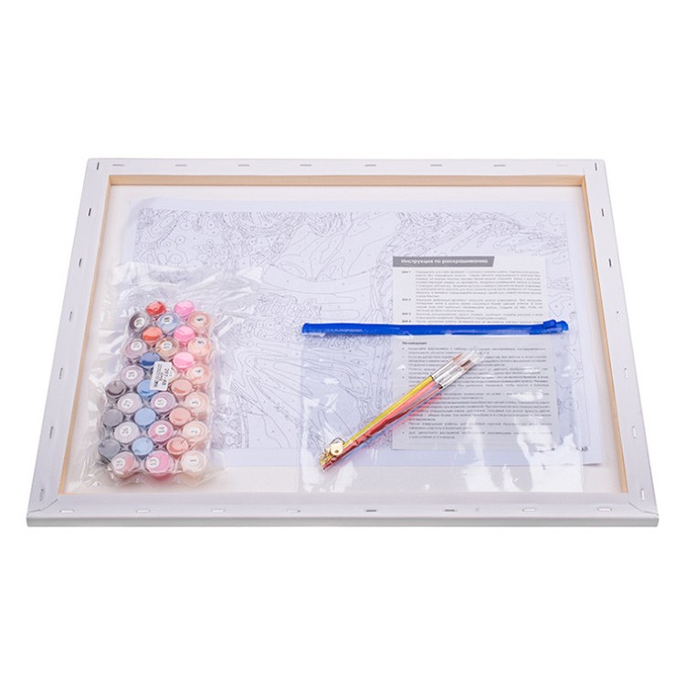 Картина по номерам «Горные ручьи Кавказа» — картинка 3