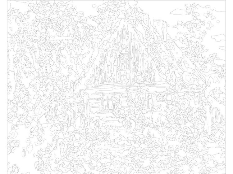 Картина по номерам «Домик в деревне» — картинка 3