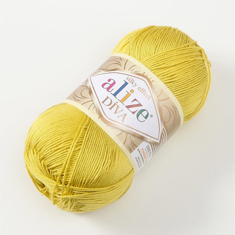 Пряжа ALIZE Diva Silk effekt (109), липа, 5 шт. по 100 г — картинка 2