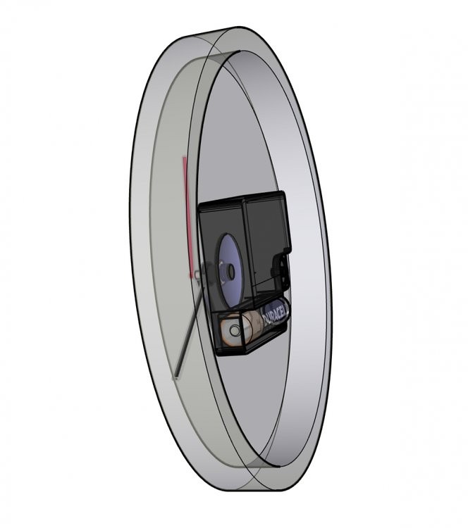 Заготовка Артборд с ламинацией - часы с рамой (без часового механизма), d 30см — картинка 3