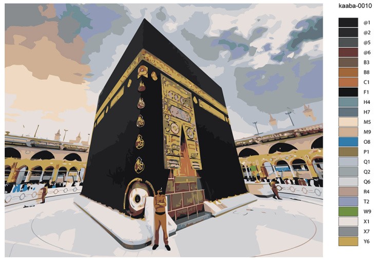 Картина по номерам «Религия, мусульманская: Кааба, Мекка» — картинка 2