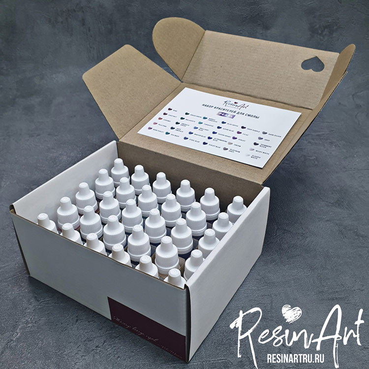 Набор красителей ResinArt (30 цветов) - серия PEARL — картинка 4