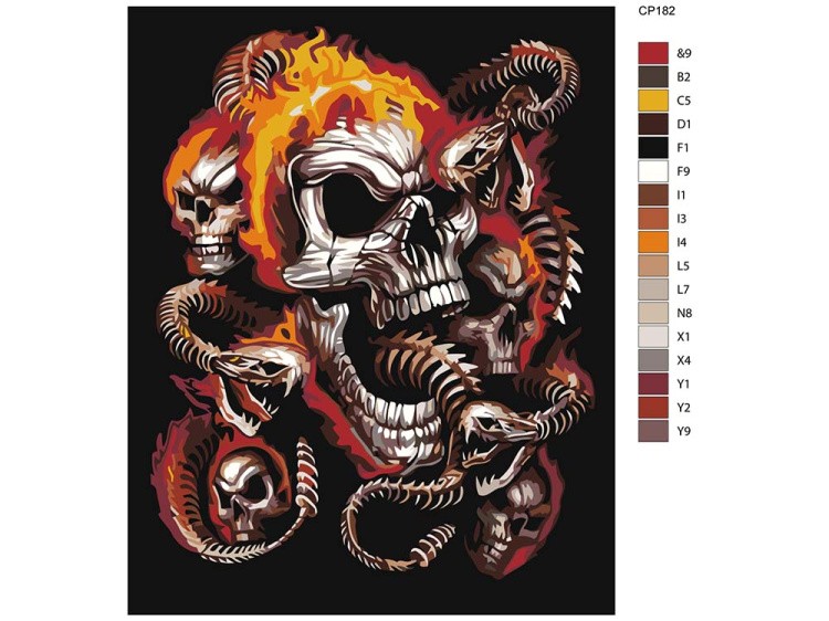 Картина по номерам «Гнев» — картинка 2