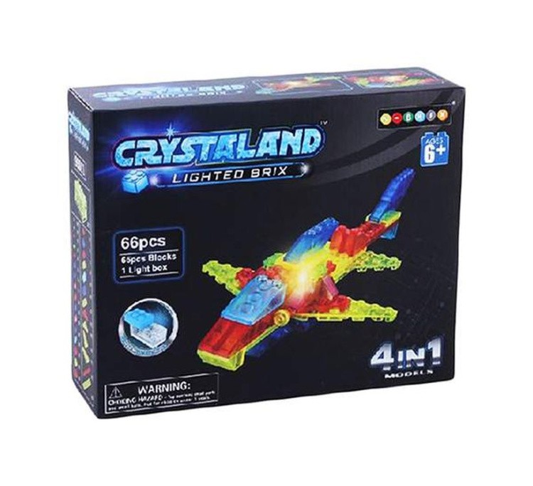 Светящийся конструктор CRYSTALAND «Животные 4 в 1» — картинка 2