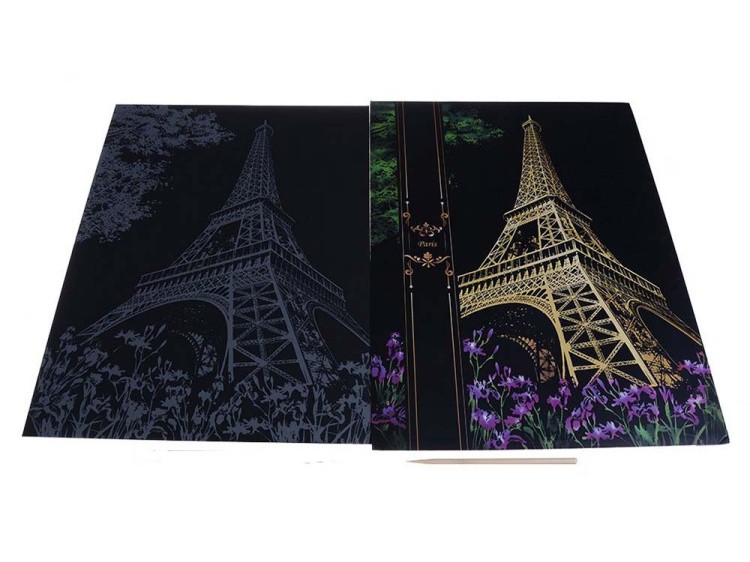 Скретч-картина «Paris» (цветная) — картинка 4