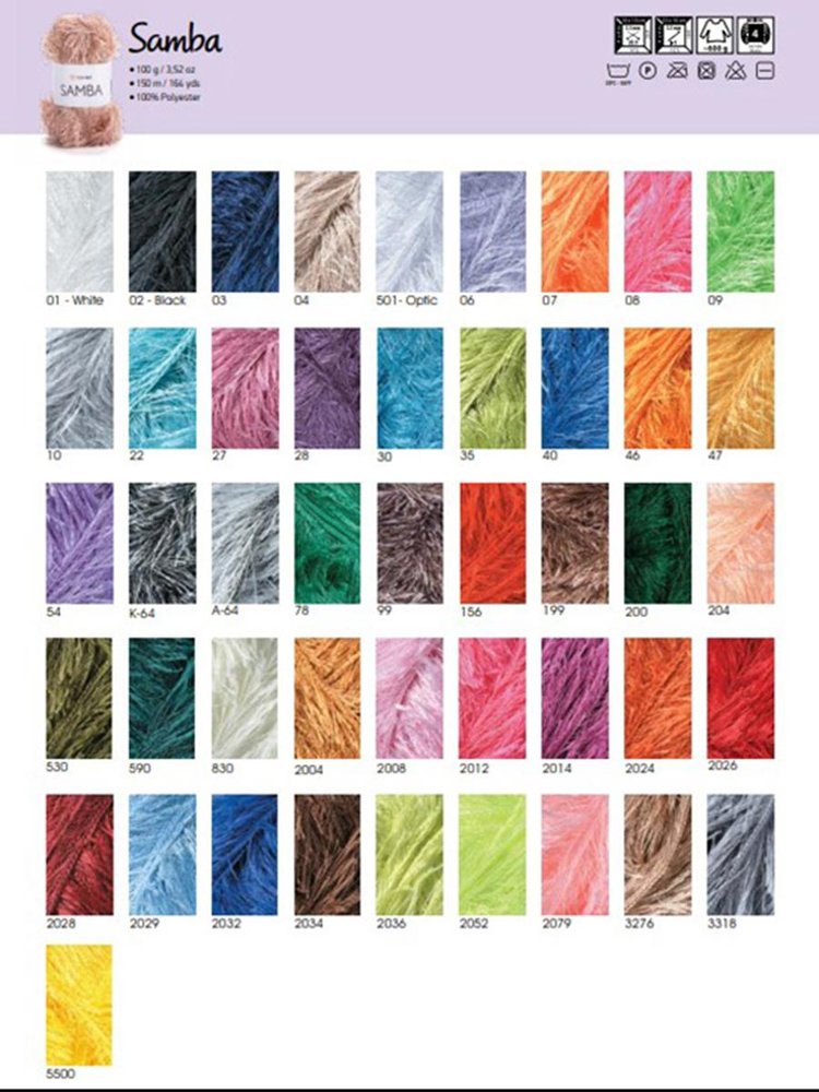 Пряжа YarnArt SAMBA (ЯрнАрт Самба), (2052), неоновый лимонный, 5 шт. по 100 г — картинка 11