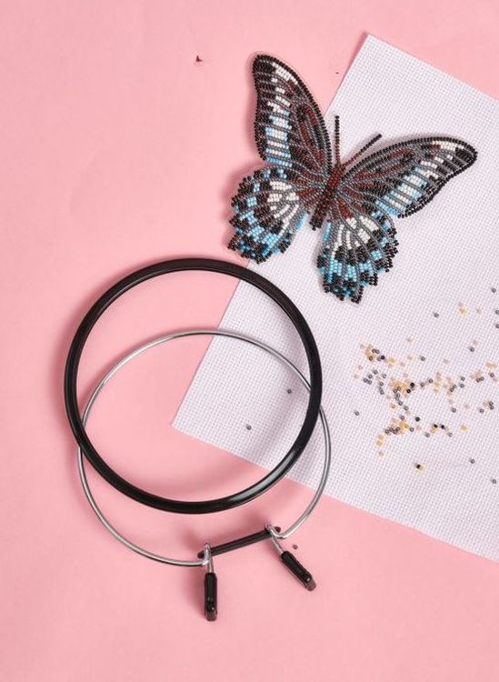 Пяльцы пружинные, диаметр 19,5 см, черные — картинка 5