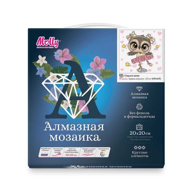 Алмазная вышивка «Совушка прима» — картинка 4