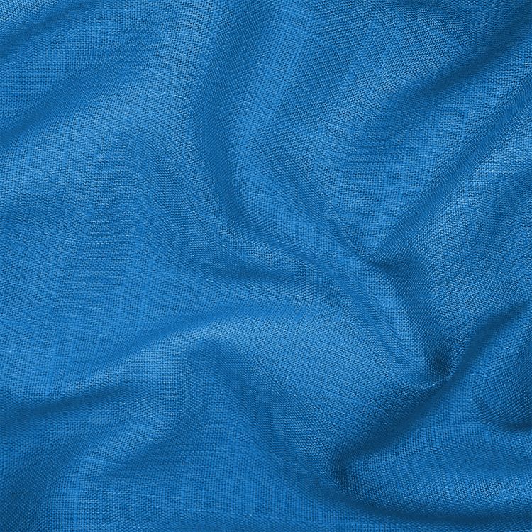 Ткань льняная, 1 м x 140 см, 190 г/м², цвет: океан, TBY — картинка 2