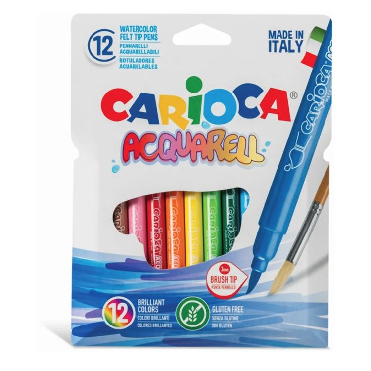 Фломастеры акварельные Acquarell, наконечник-кисть , 12 цв., Crayola