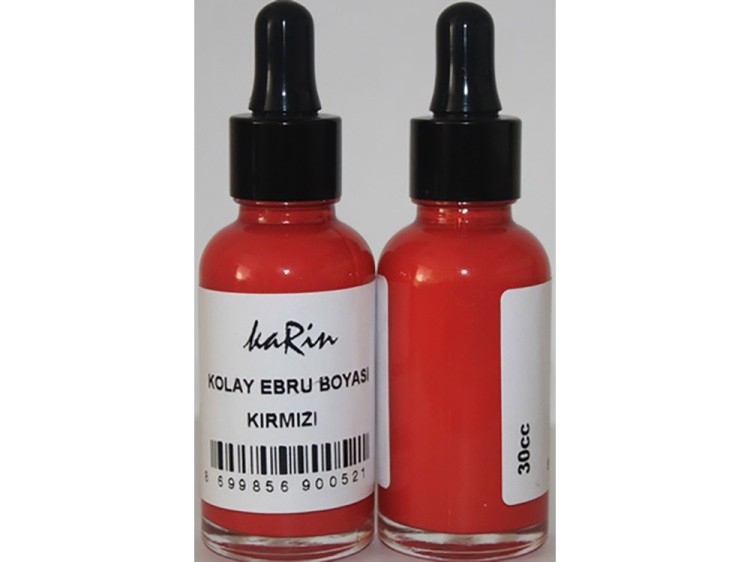 Краска для эбру красная 30 мл, Karin — картинка 3
