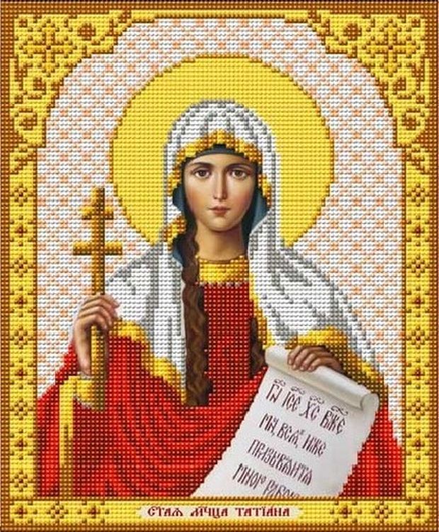 Рисунок на ткани «Святая Татьяна»
