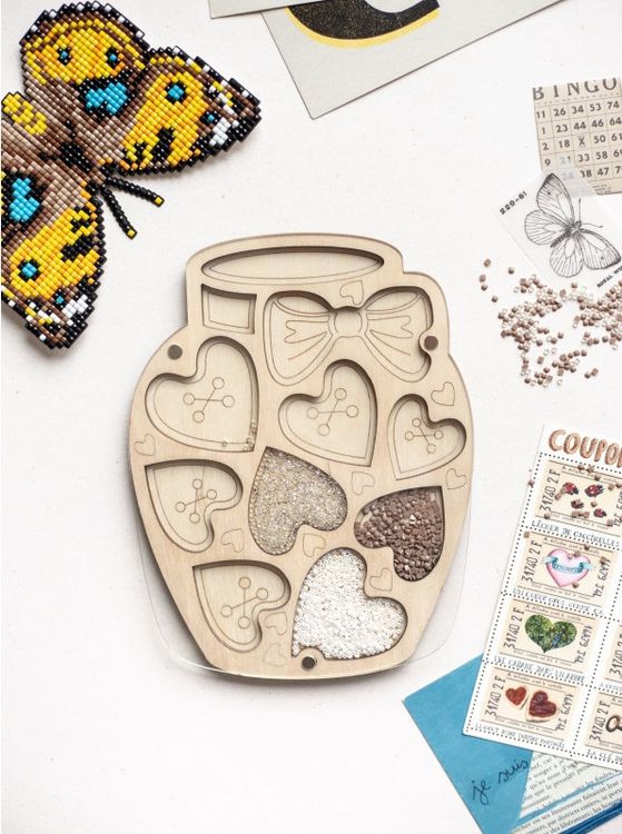 Органайзер для бисера с крышкой «Баночка счастья» — картинка 2