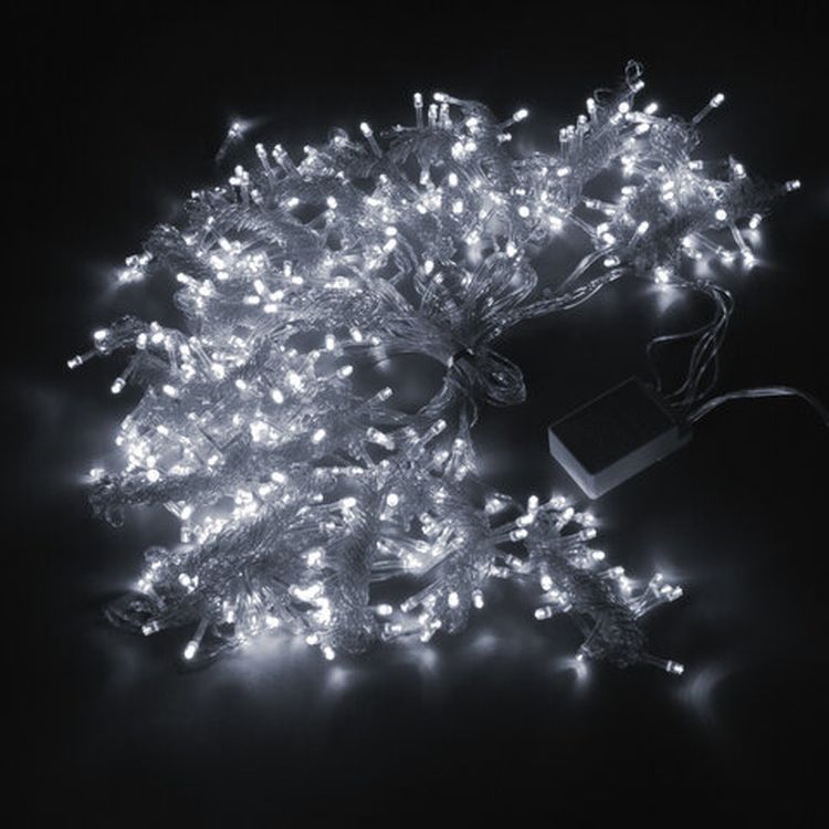 Гирлянда светодиодная «Занавес на окно», 3х3 м, 400 ламп, цвет: холодный белый — картинка 3