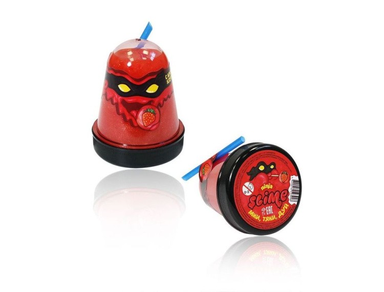 Лизун Slime «Ninja», с ароматом клубники — картинка 3