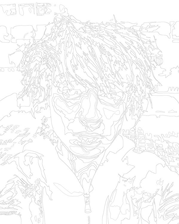 Картина по номерам «Рэпер Шайни, Никита Поляков: портрет» — картинка 3