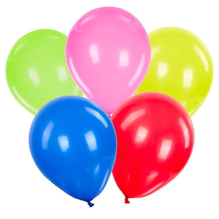 Шары воздушные, 10" (25 см), комплект 10 шт., ассорти 5 цветов — картинка 6
