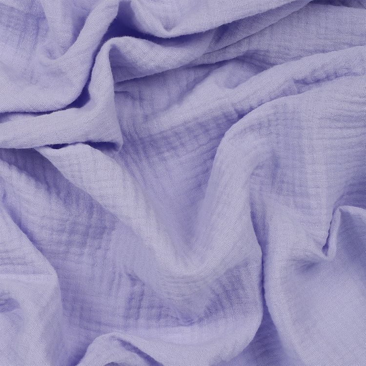 Ткань Муслин, 1 м х 130 см, 125 г/м², цвет: лаванда, TBY — картинка 3
