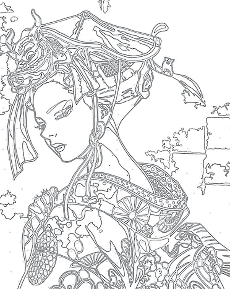 Картина по номерам «Японский демон Они» — картинка 2