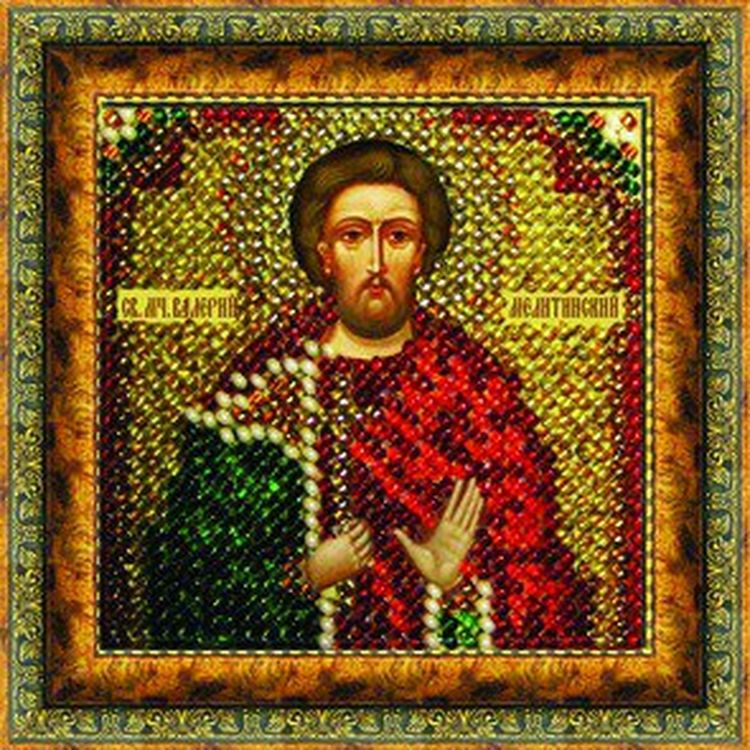 Рисунок на ткани «Икона. Святой мученик Валерий»