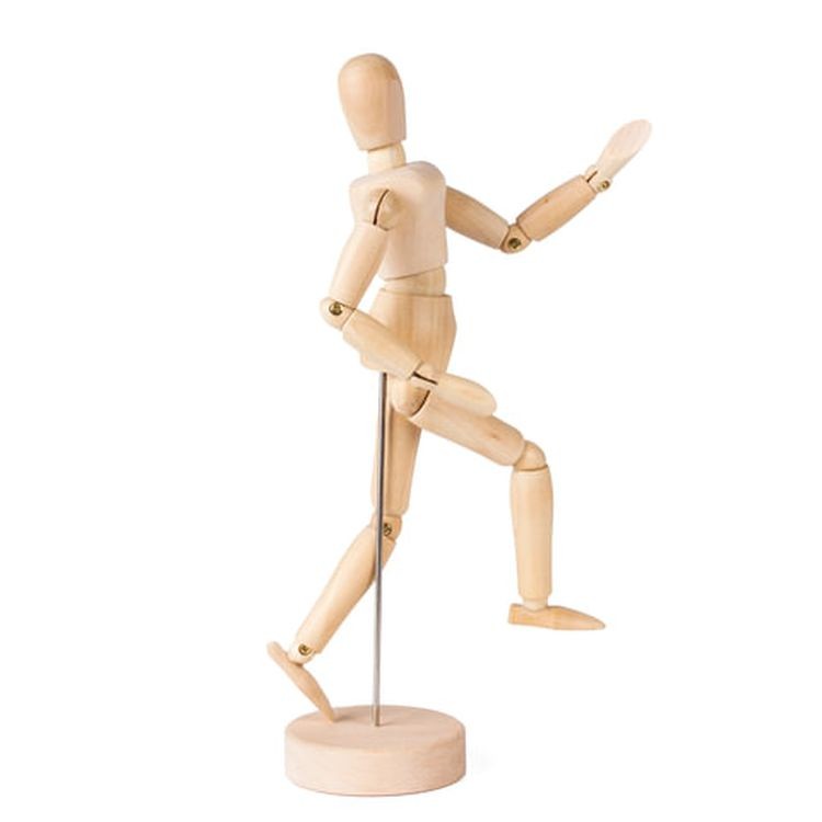 Манекен человека художественный женский, дерево, высота 20 см, BRAUBERG ART CLASSIC  — картинка 4