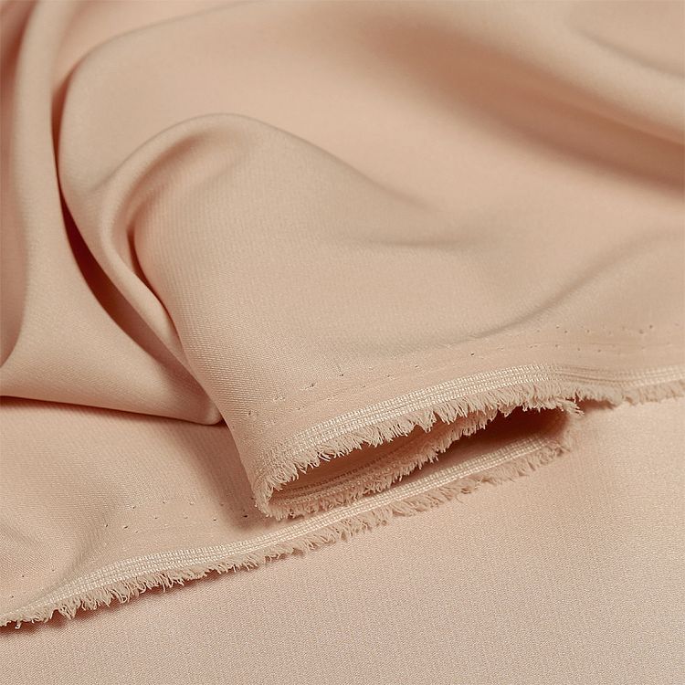 Ткань шелк Армани, 5 м, ширина 150 см, 90 г/м², цвет: 95 пудра-бежевая (серебристый пион), TBY — картинка 4