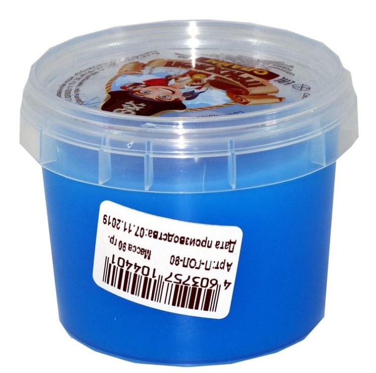 Слайм Прихлоп пират голубой, 90 гр — картинка 2