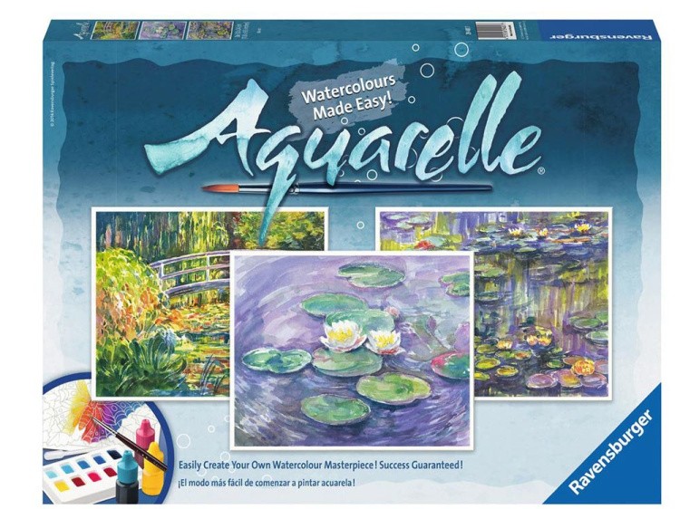 Картина акварелью по контурам «Моне» — картинка 5