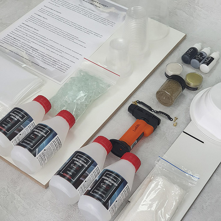 Набор срез камня смолой ResinArtBox Geode 009 — картинка 4