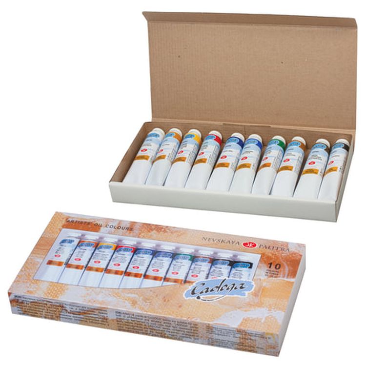 Краски масляные художественные «Ладога», 10 цв. по 46 мл, в тубах — картинка 2