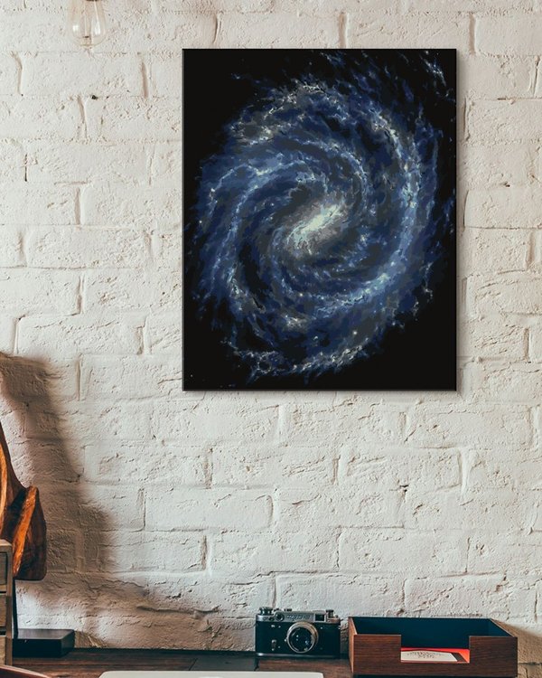 Картина по номерам «Новая галактика в космосе» — картинка 3