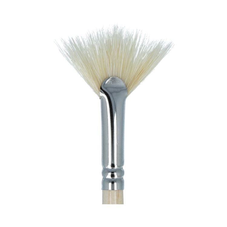 Кисть щетина №10, веерная, 5 шт., короткая ручка, Mr.Painter — картинка 2