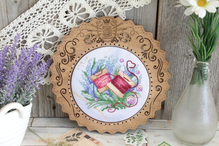 Рамка «Рукодельная круглая», 20х20/13х13 см — картинка 2