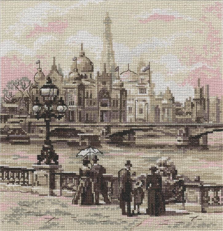 Набор для вышивания «Париж. На мосту Александра III»
