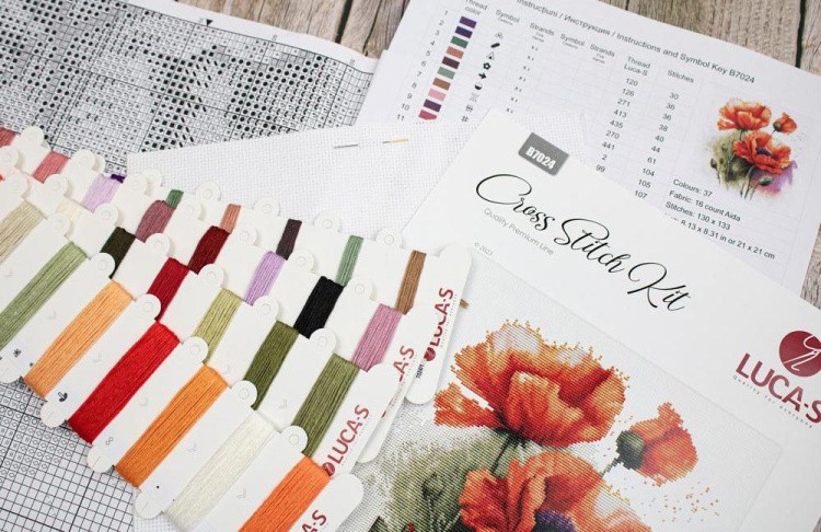 Набор для вышивания «Цветы маки» — картинка 3