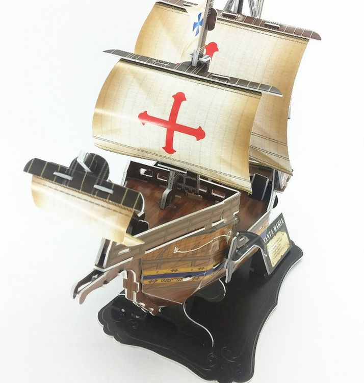 3D-пазл CubicFun Корабль «Санта Мария» — картинка 4