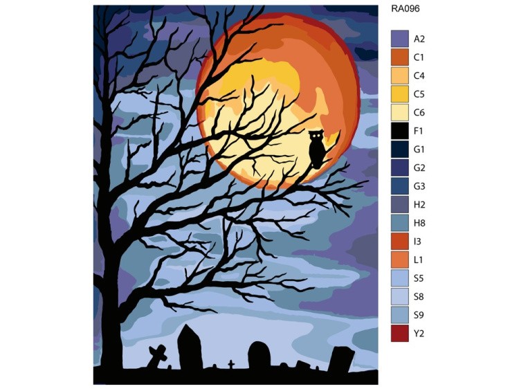 Картина по номерам «Охотничья луна» — картинка 2