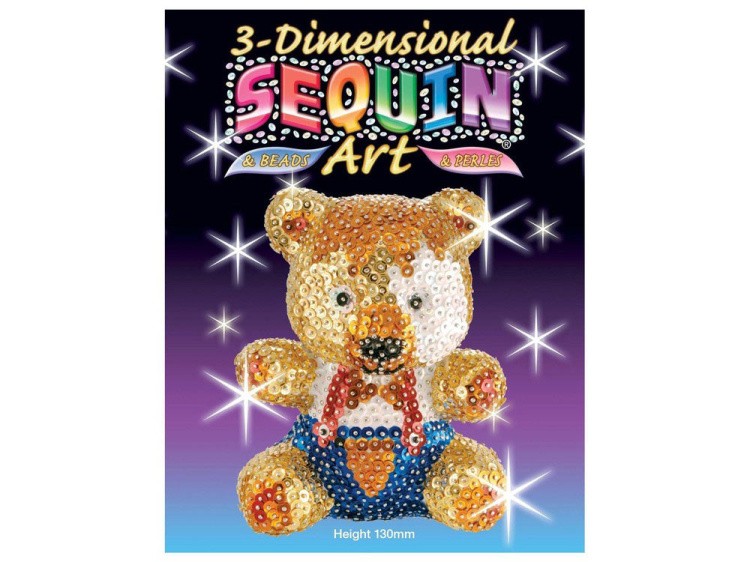 Объемная фигурка из пайеток «Мишка» — картинка 3