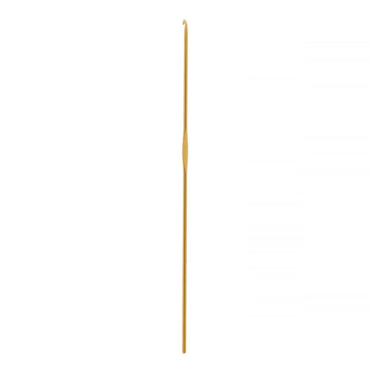 Крючок для вязания желтый, металл, 2 мм, 15 см, Gamma