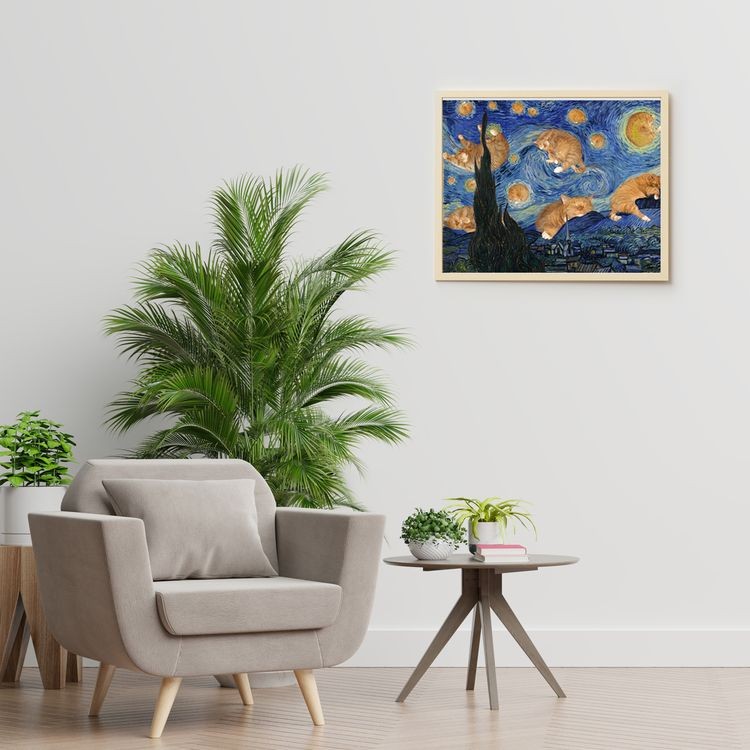 Картина по номерам «Пушистая ночь» — картинка 4