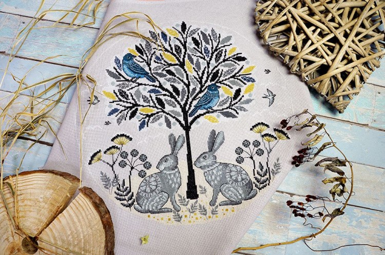 Набор для вышивания «Пара зайцев» — картинка 2