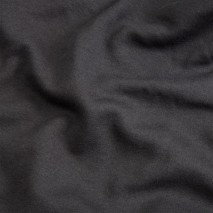 Ткань трикотаж Футер 2х нитка, опененд, 10 м x 200 см, 190 г/м², цвет: графит, TBY — картинка 2