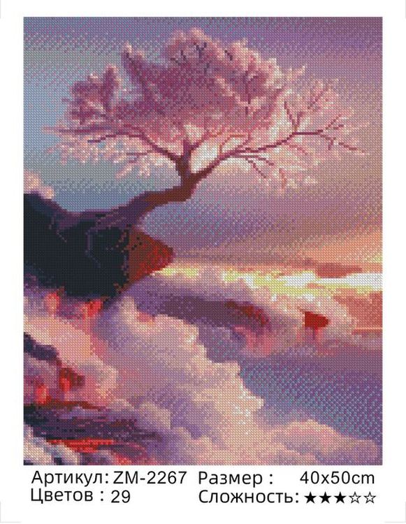 Алмазная вышивка «Розовое настроение» — картинка 2