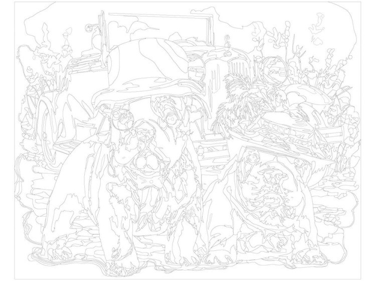 Картина по номерам «Английские бульдоги» — картинка 3