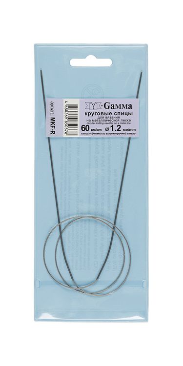 Спицы круговые 60 см, металл, d 1.2 мм, Gamma — картинка 3