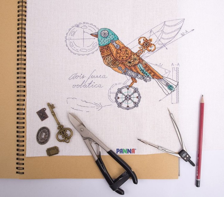 Набор для вышивания «Птица механическая» — картинка 2