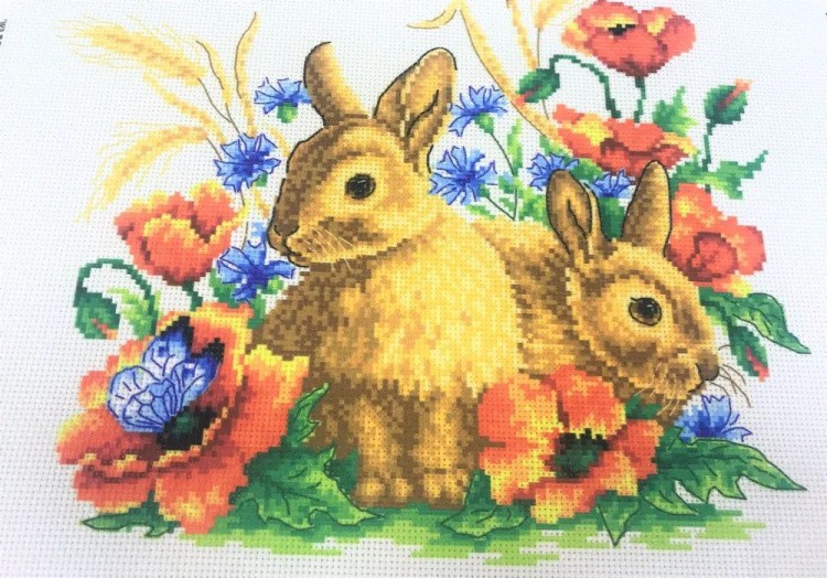 Набор для вышивания «Зайцы и маки» — картинка 8