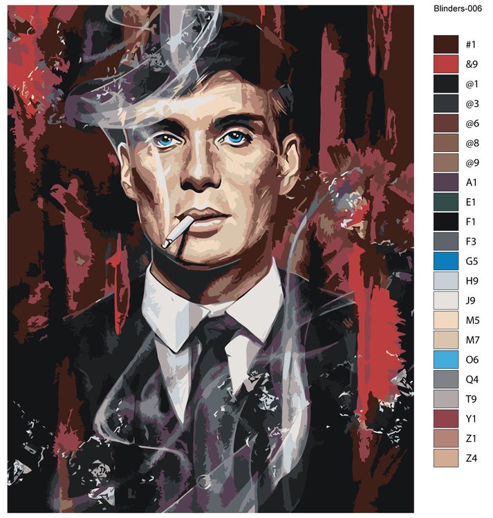 Картина по номерам «Острые козырьки: Томас Шелби 2» — картинка 2