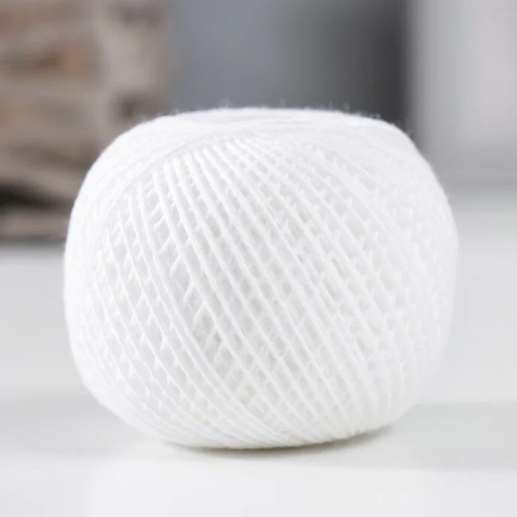 Пряжа ПНК им.Кирова Флокс (0101), белоснежный, 5 шт. по 25 г — картинка 3