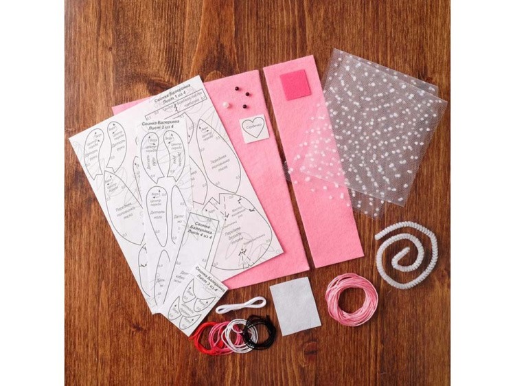 Набор для шитья «Свинка-балеринка» — картинка 5